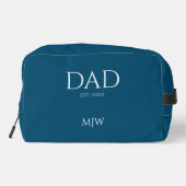 Moderne Vader Gevestigd monogram Toilettasje (Achterkant)
