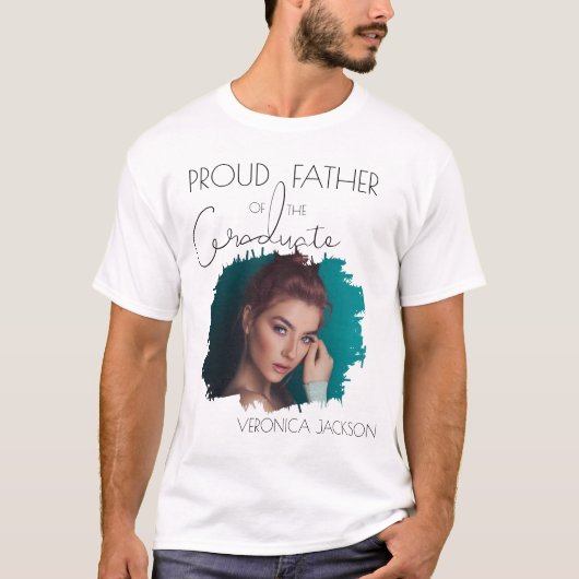 Moderne vader van de Afstuderen | Foto T-shirt (Voorkant)