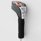 Moderne Vaderdag Beste Papa door Par Custom Foto Golfheadcover (Schuin)