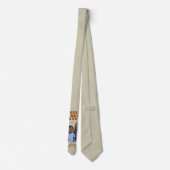 Moderne Vaderdag beste vader ooit foto Stropdas (Achterkant)