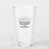 Moderne Vaderdag Cadeau voor Vader Gepersonaliseer Glas (Achterkant)