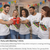 Moderne Vaderdag Celebratie T-shirt