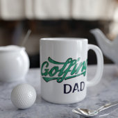Moderne Vaderdag Coffee Mok voor Golfer Dad