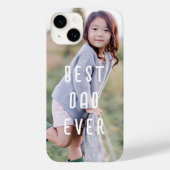 Moderne Vaderdag foto beste vader ooit Case-Mate iPhone Case (Achterkant)