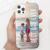 Moderne Vaderdag foto beste vader ooit Case-Mate iPhone Case