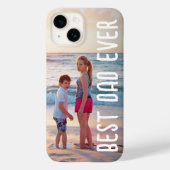 Moderne Vaderdag foto beste vader ooit Case-Mate iPhone Case (Achterkant)