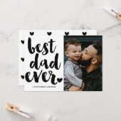 Moderne Vaderdag foto Kaart (Voorkant / Achterkant in situ)