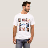 Moderne | Vaderdag | Fotocollage T-Shirt (Voorkant volledig)