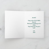 Moderne Vaderdag Groene Illustratie Ontwerp Kaart (Binnen)