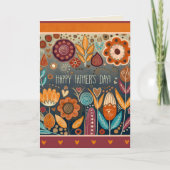 Moderne Vaderdag Mannelijke Bloemeninspiratie Kaart (Voorkant)