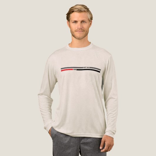 Moderne Vaderdag Minimalistische Beste Papa Ooit Tri-Blend Shirt (Voorkant)
