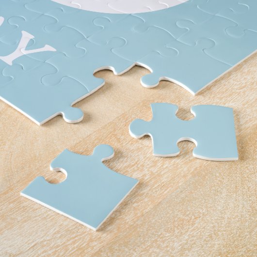 Moderne Vaderdag Photo Collage Jigsaw Puzzel (Zijkant)