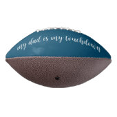 Moderne Vaderdag Script Boodschap Foto American Football (Gedraaid 270)