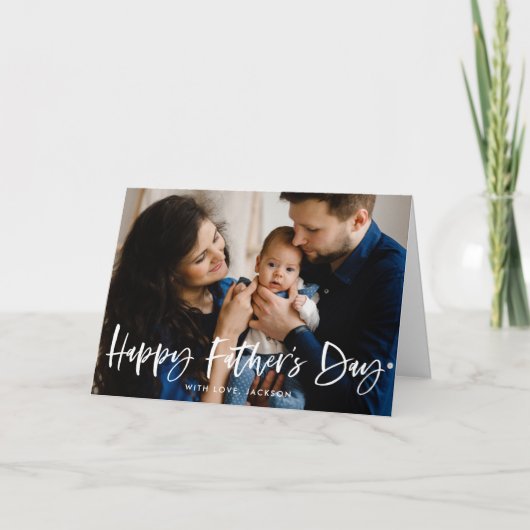 Moderne Vaderdag van de Foto van het Manuscript va Kaart (Voorkant)