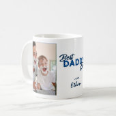 Moderne Vaderdag voor beste papa ooit Koffiemok (Voorkant links)