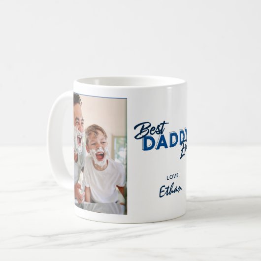 Moderne Vaderdag voor beste papa ooit Koffiemok (Voorkant links)