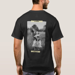 Moderne Vaderdag voor beste vader ooit foto-drager T-shirt