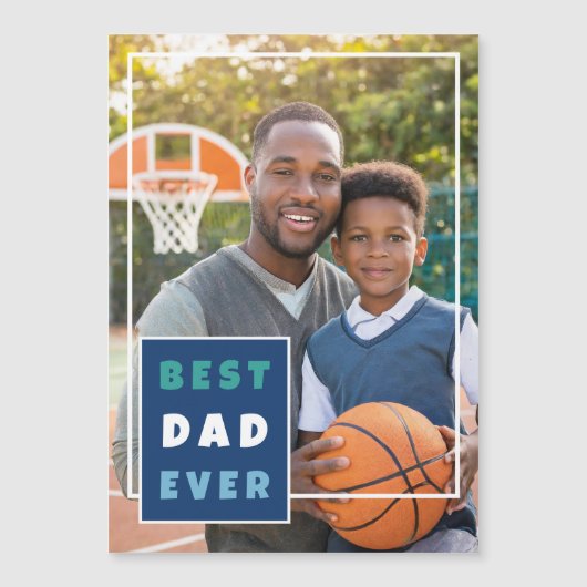 Moderne Vaderdag voor beste vader ooit fotocollage (Voorkant)