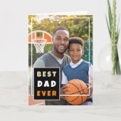Moderne Vaderdag voor beste vader ooit fotocollage Feestdagen Kaart (Voorkant)