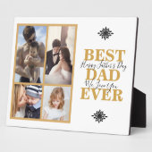 Moderne Vaderdag voor beste vader ooit fotocollage Fotoplaat (Zijkant)