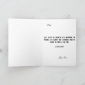 Moderne Vaderdagkaart Kaart (Binnen)