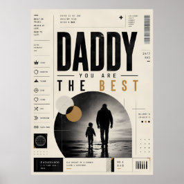 Moderne Vaderdom Typography Muurposter Poster