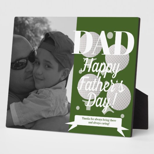 Moderne vaders Dag Golf en T-shirt Foto Fotoplaat (Zijkant)