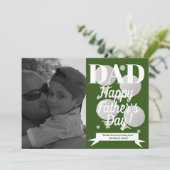 Moderne vaders Dag Golf en T-shirt Foto Kaart (Staand voorkant)