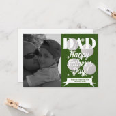 Moderne vaders Dag Golf en T-shirt Foto Kaart (Voorkant / Achterkant in situ)