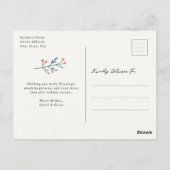 Moderne vakantie ansichtkaart briefkaart (Achterkant)