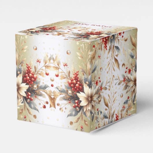 Moderne Vakantie Bloemen Cadeaubox Bedankdoosjes (Voorkant Zijde)