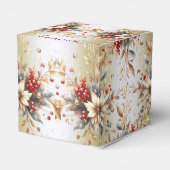 Moderne Vakantie Bloemen Cadeaubox Bedankdoosjes (Achterkant)