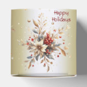 Moderne Vakantie Bloemen Cadeaubox Bedankdoosjes (Bovenkant)