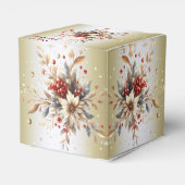 Moderne Vakantie Bloemen Cadeaubox Bedankdoosjes (Achterkant)