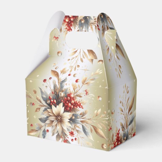 Moderne Vakantie Bloemen Cadeaubox Bedankdoosjes (Voorkant Zijde)