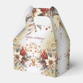 Moderne Vakantie Bloemen Cadeaubox Bedankdoosjes (Achterkant)