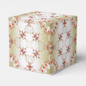 Moderne Vakantie Bloemen Cadeaubox Bedankdoosjes (Achterkant)