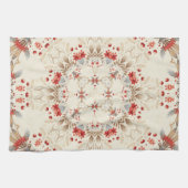 Moderne Vakantie Bloemen Keuken Handdoek (Horizontaal)