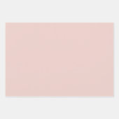 Moderne vakantie Bord Roze Kerstmis Groene tinten Inpakpapier Vel (Voorkant)