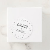 Moderne vakantie citaat | Trendy Eenvoudig Bedankt Bedankjes Labels (In situ)