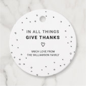 Moderne vakantie citaat | Trendy Eenvoudig Bedankt Bedankjes Labels (Voorkant)