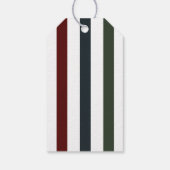 Moderne vakantie citaat vrede en vreugde cadeaulabel (Achterkant)