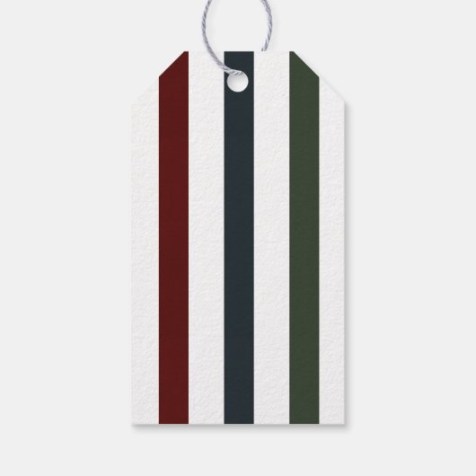 Moderne vakantie citaat vrede en vreugde cadeaulabel (Achterkant)