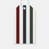 moderne vakantie citeert vrede en vreugde cadeaulabel (Achterkant)