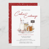 Moderne Vakantie Cookie Exchange Kaart (Voorkant / Achterkant)