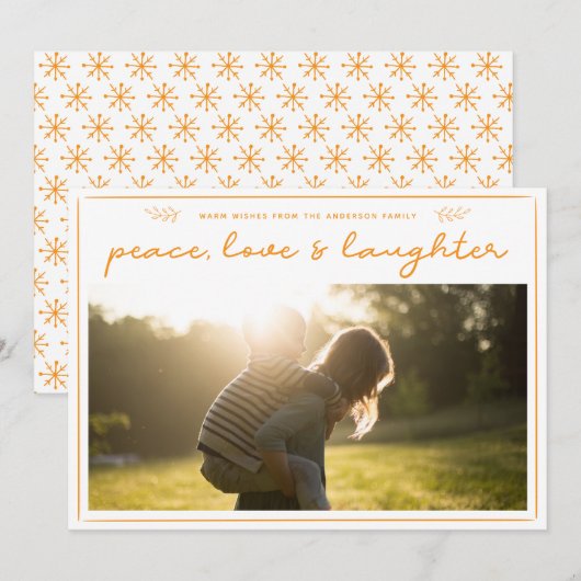 Moderne Vakantie | de Minimale Eenvoudige Kaart (Voorkant / Achterkant)