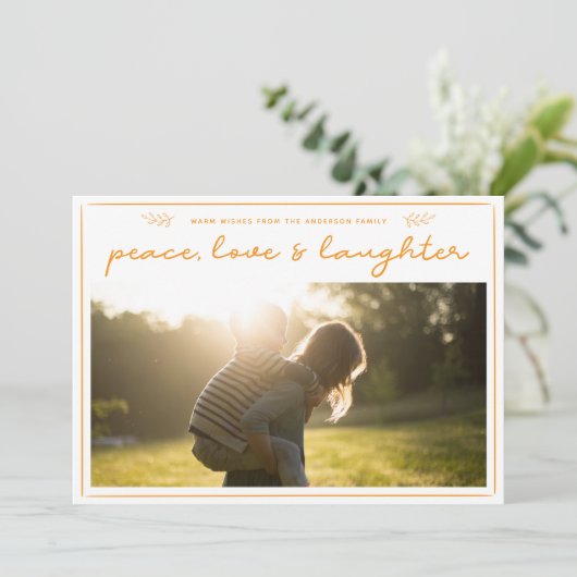 Moderne Vakantie | de Minimale Eenvoudige Kaart (Staand voorkant)