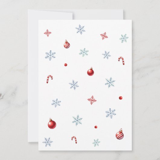 Moderne Vakantie Feest Schattigee Pinguïn Kerstmis Kaart (Achterkant)