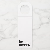 Moderne vakantie minimalist wees vrolijk flessenhanger (Voorkant)