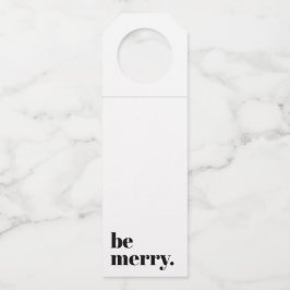 Moderne vakantie minimalist wees vrolijk flessenhanger